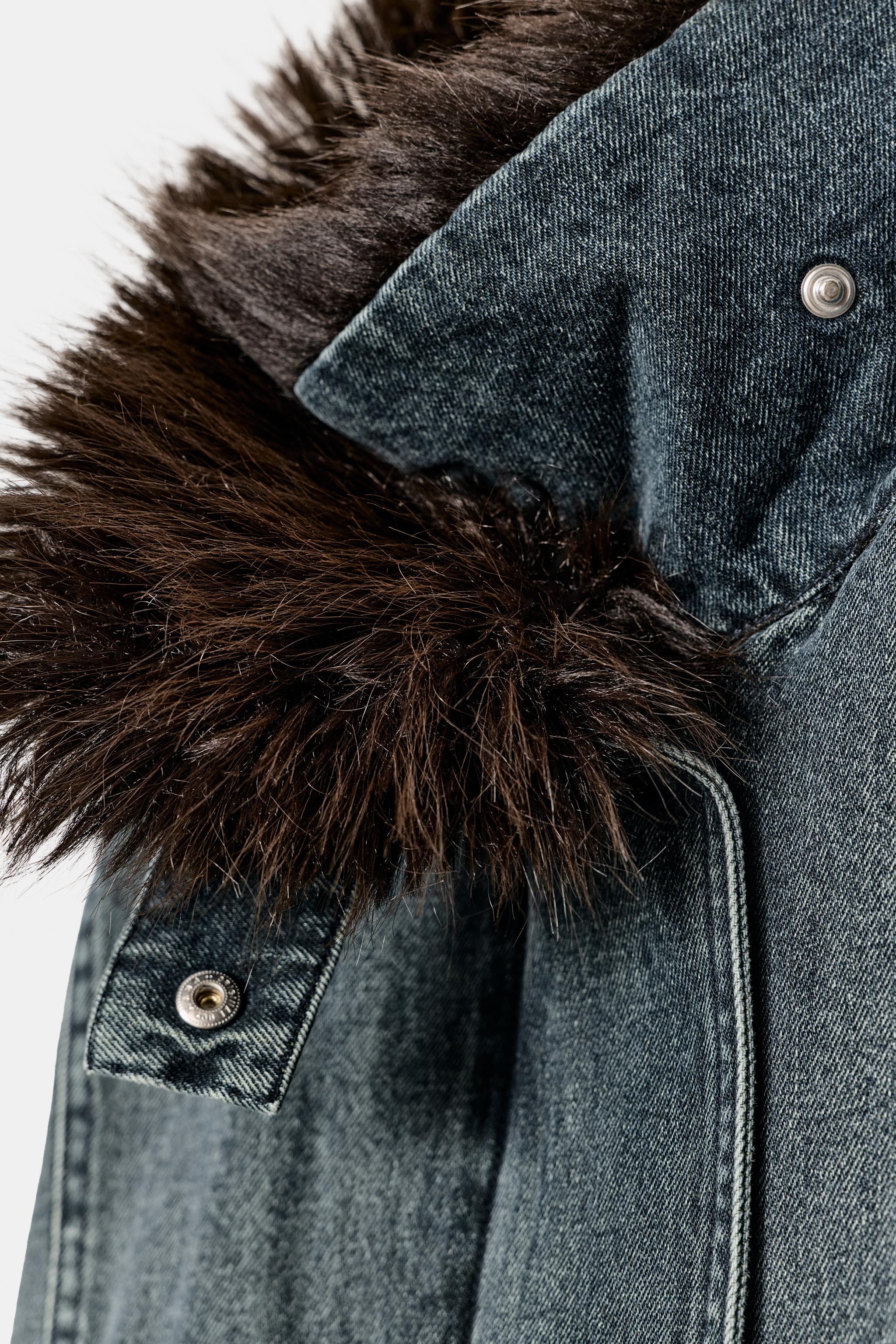 ZW COLLECTION DENIM BOMBER JACKET