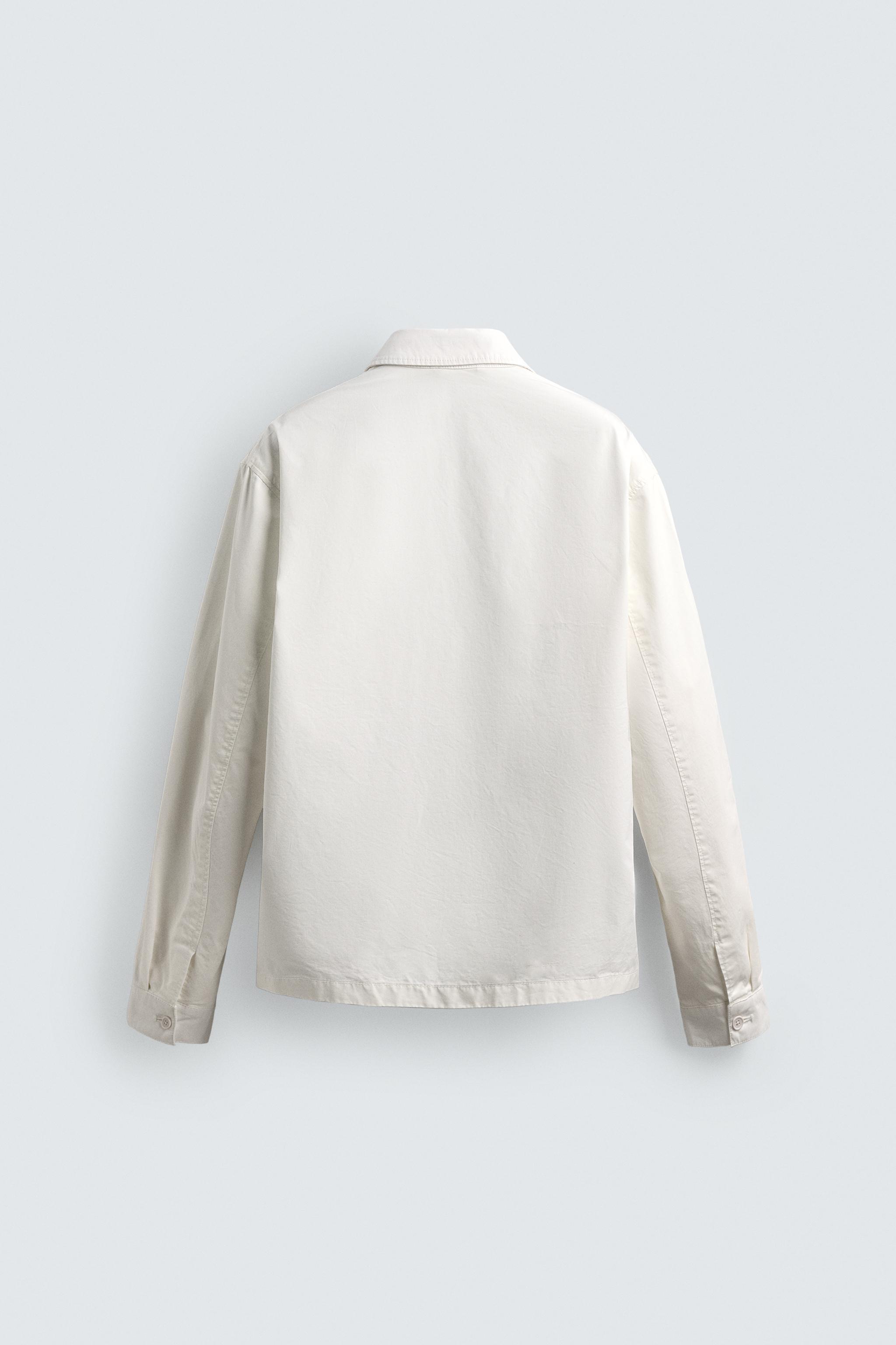 REGULAR FIT ZIP-UP OVERSHIRT