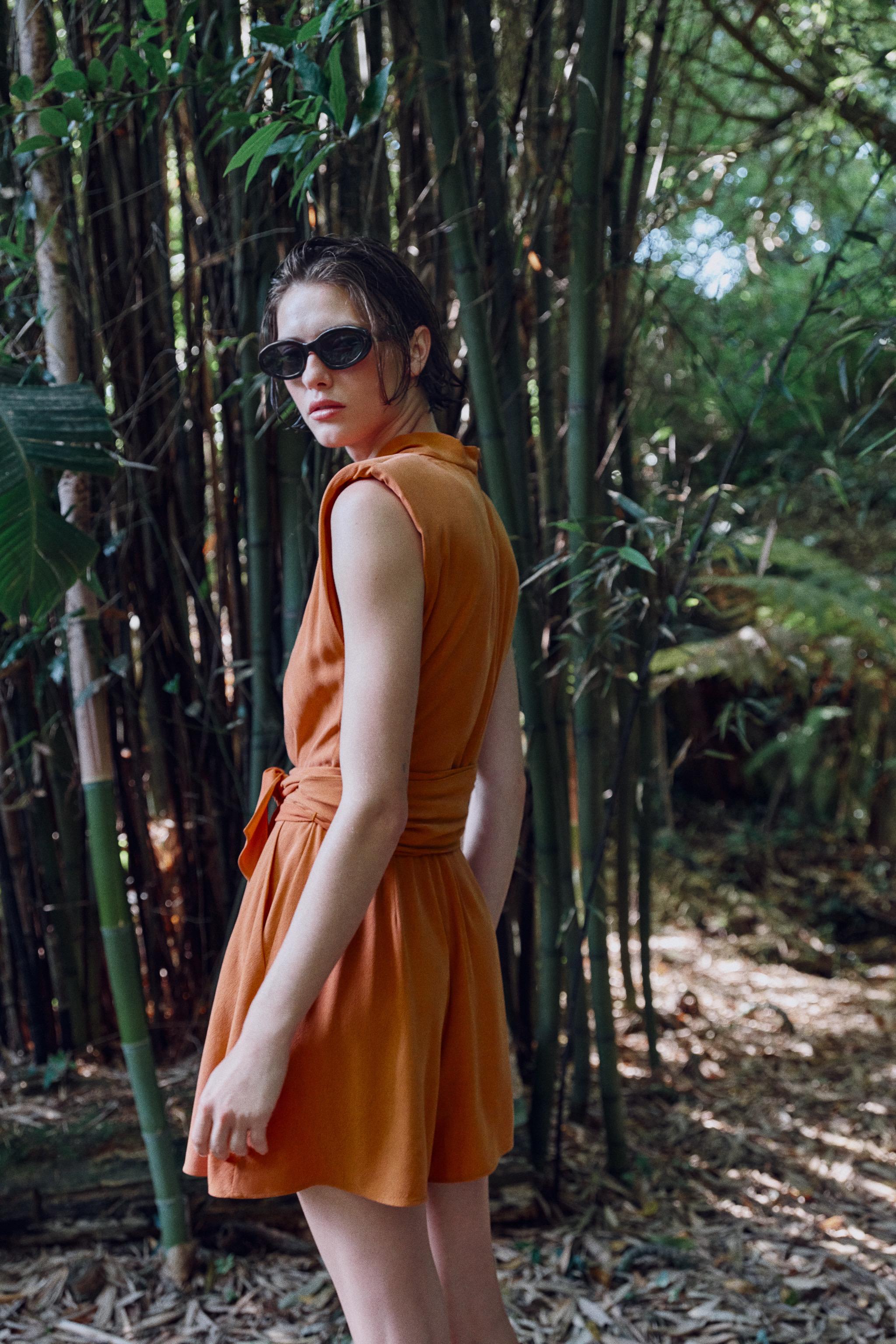 Zara BELTED SHOULDER PAD JUMPSUIT — фото 5