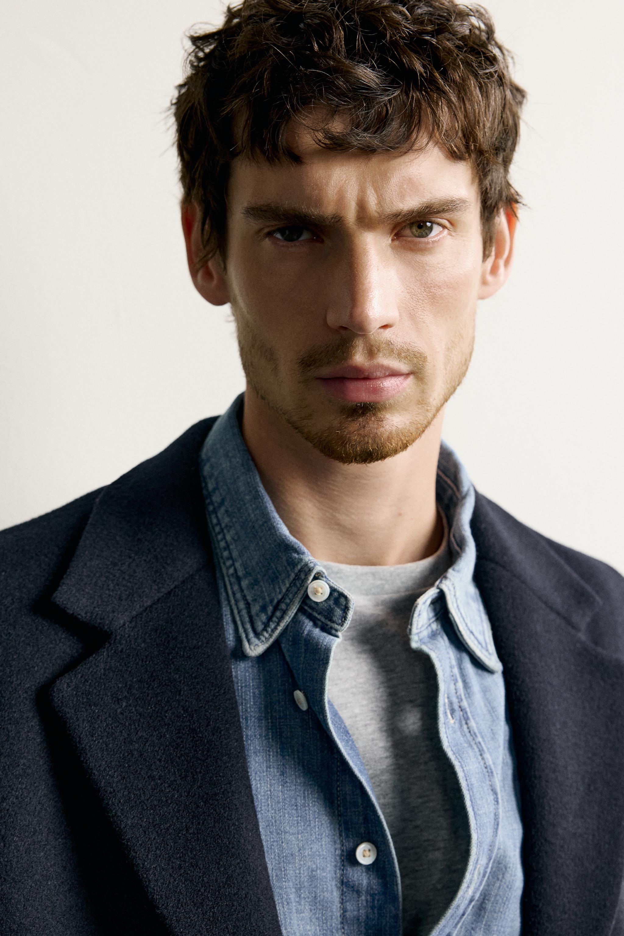 MANTEAU REGULAR FIT AVEC LAINE