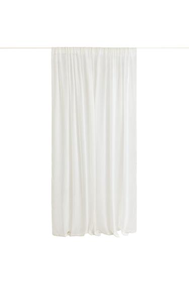 LOW OPACITY DOUBLE-WIDTH CURTAIN - Ecru by Zara