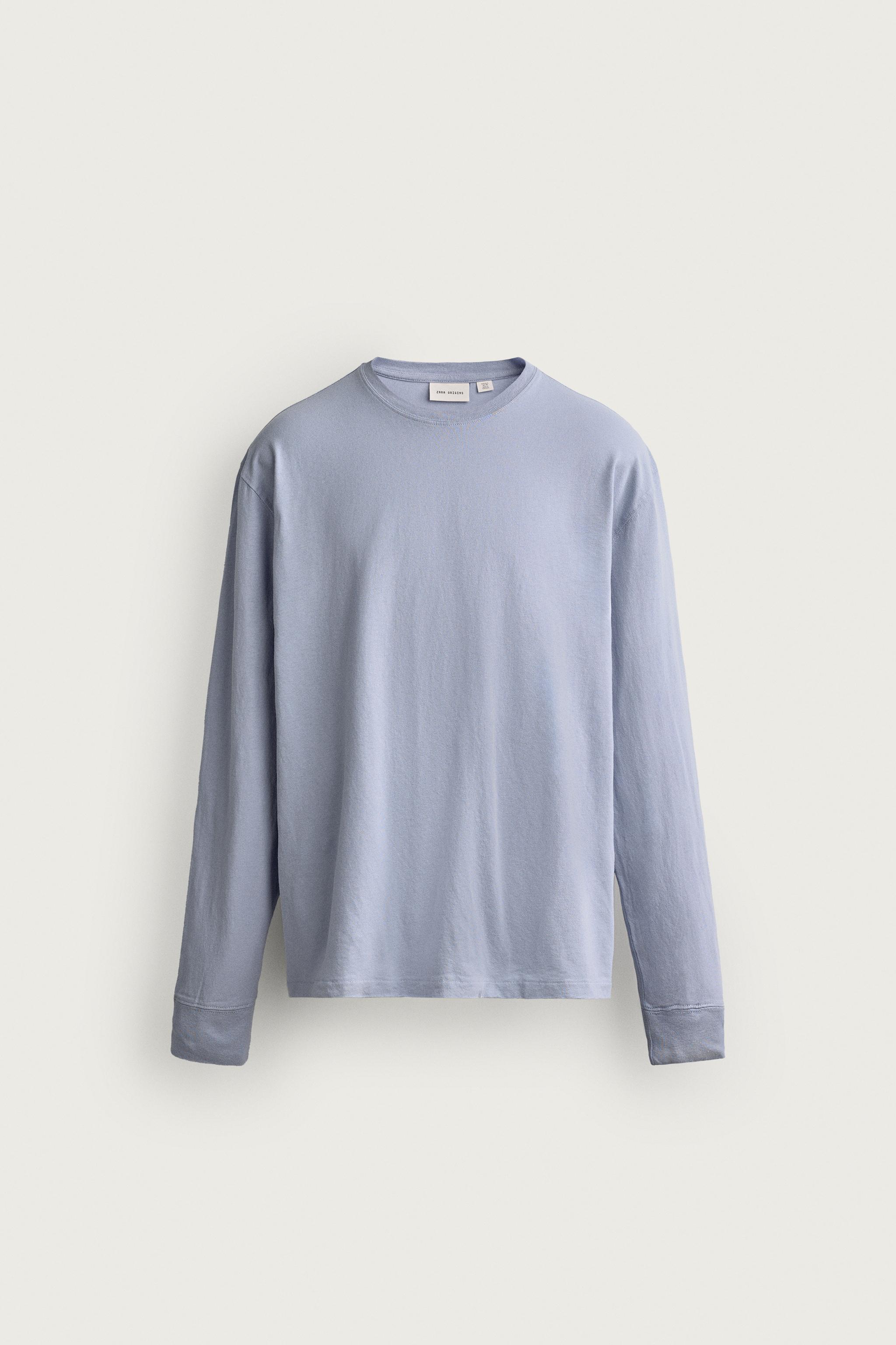 LIGHTWEIGHT LONG SLEEVE T-SHIRT — Sky blue
