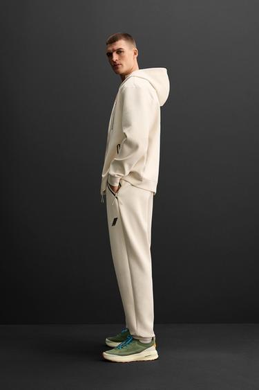 TECHNICAL JOGGERS WITH ZIPS - Ecru by Zara - Image 3