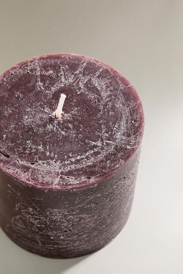 GINGERBREAD SMALL CYLINDRICAL SCENTED CANDLE - Red by Zara