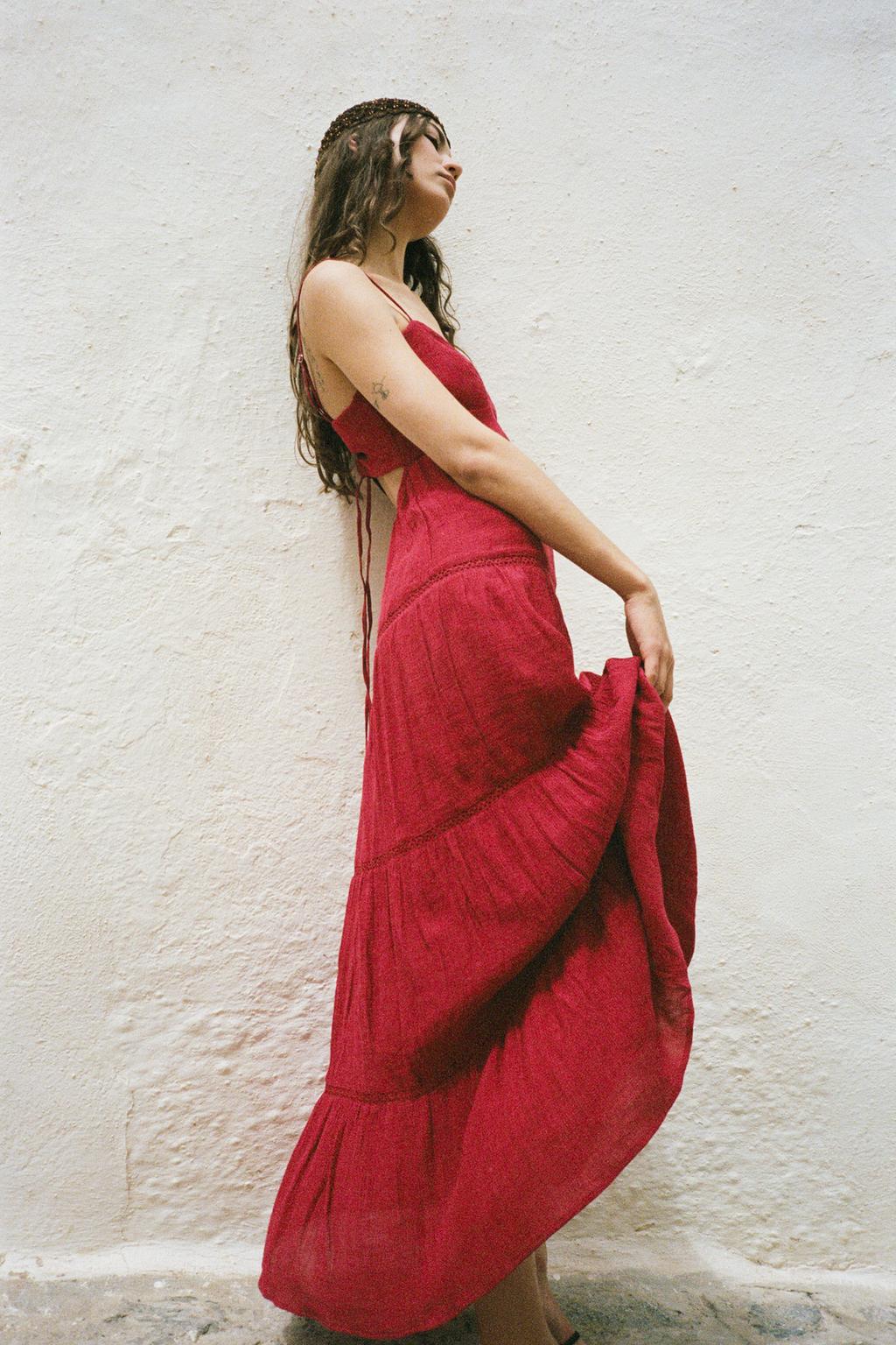 LONG STRAPPY DRESS