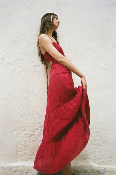 Red Maxi Dress Woman | ZARA United States Red Maxi Dress Woman | ZARA United States