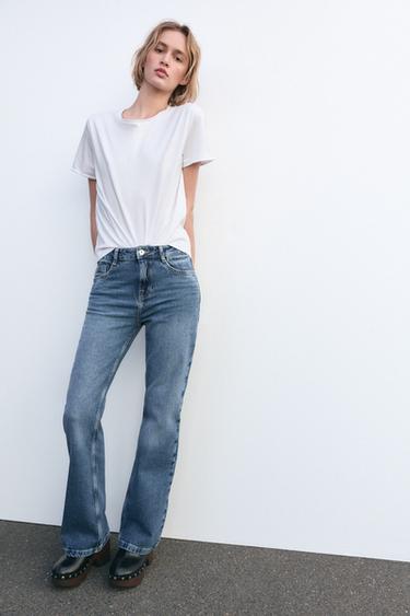 JEANS Z1975 BOOTCUT TIRO ALTO - Azul medio de Zara