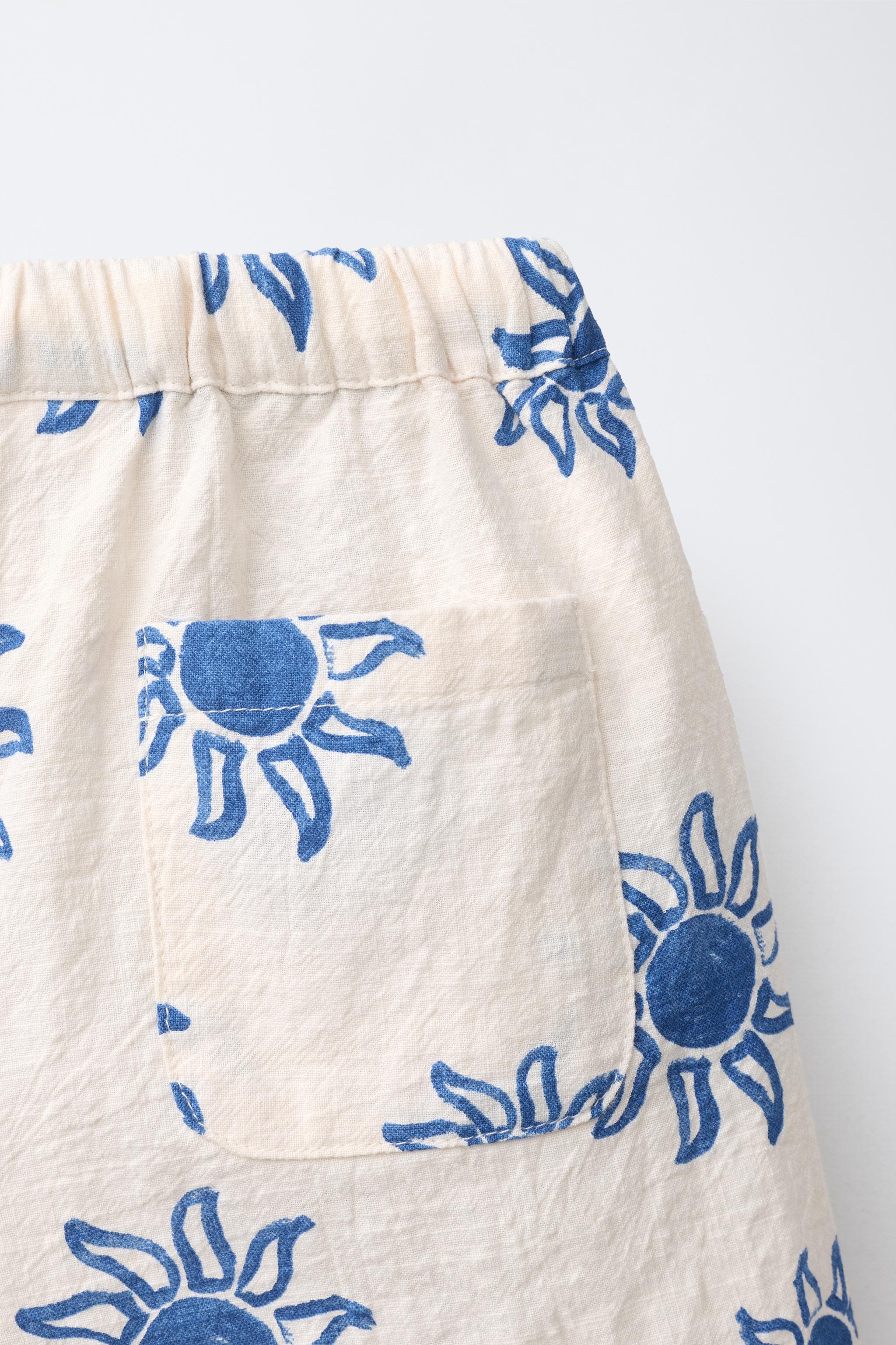 Детские шорты Zara SUN PRINT SHORTS — фото 4