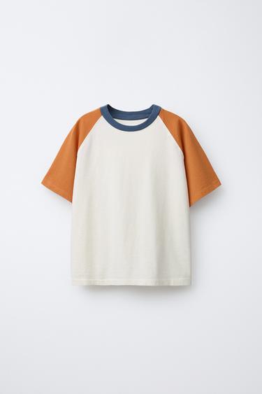 CAMISETA MANGA RANGLÁN - Crudo de Zara