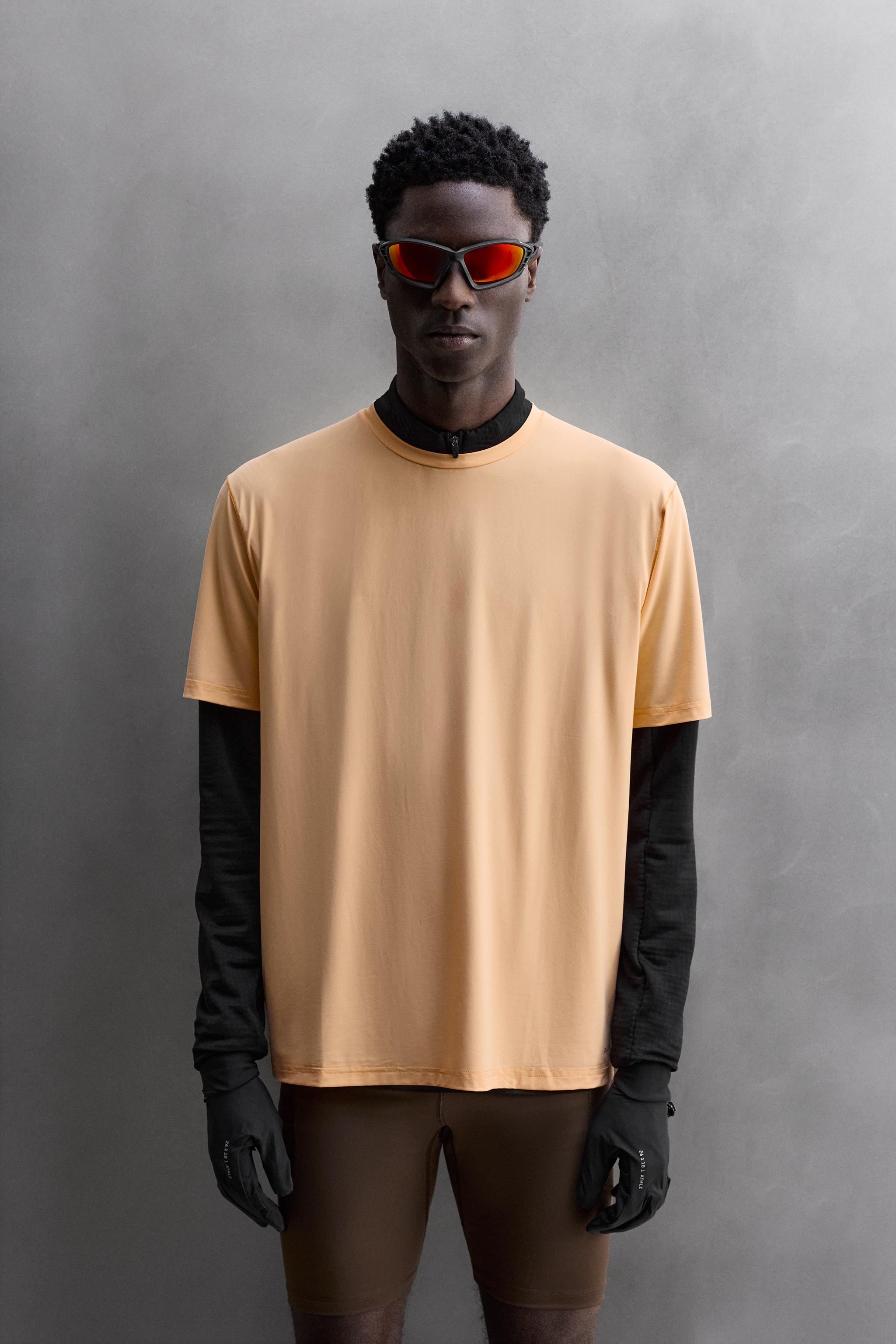 SHORT SLEEVE RUNNING T-SHIRT - Orange | ZARA United States