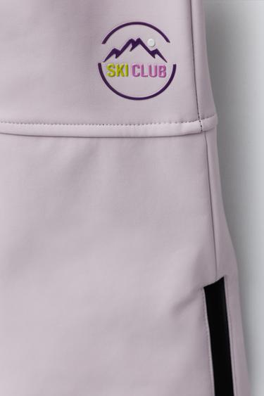 SALOPETTE WATER RESISTANT ET COUPE-VENT SYSTÈME RECCO® COLLECTION SKI - Rose pastel de Zara - Image 4