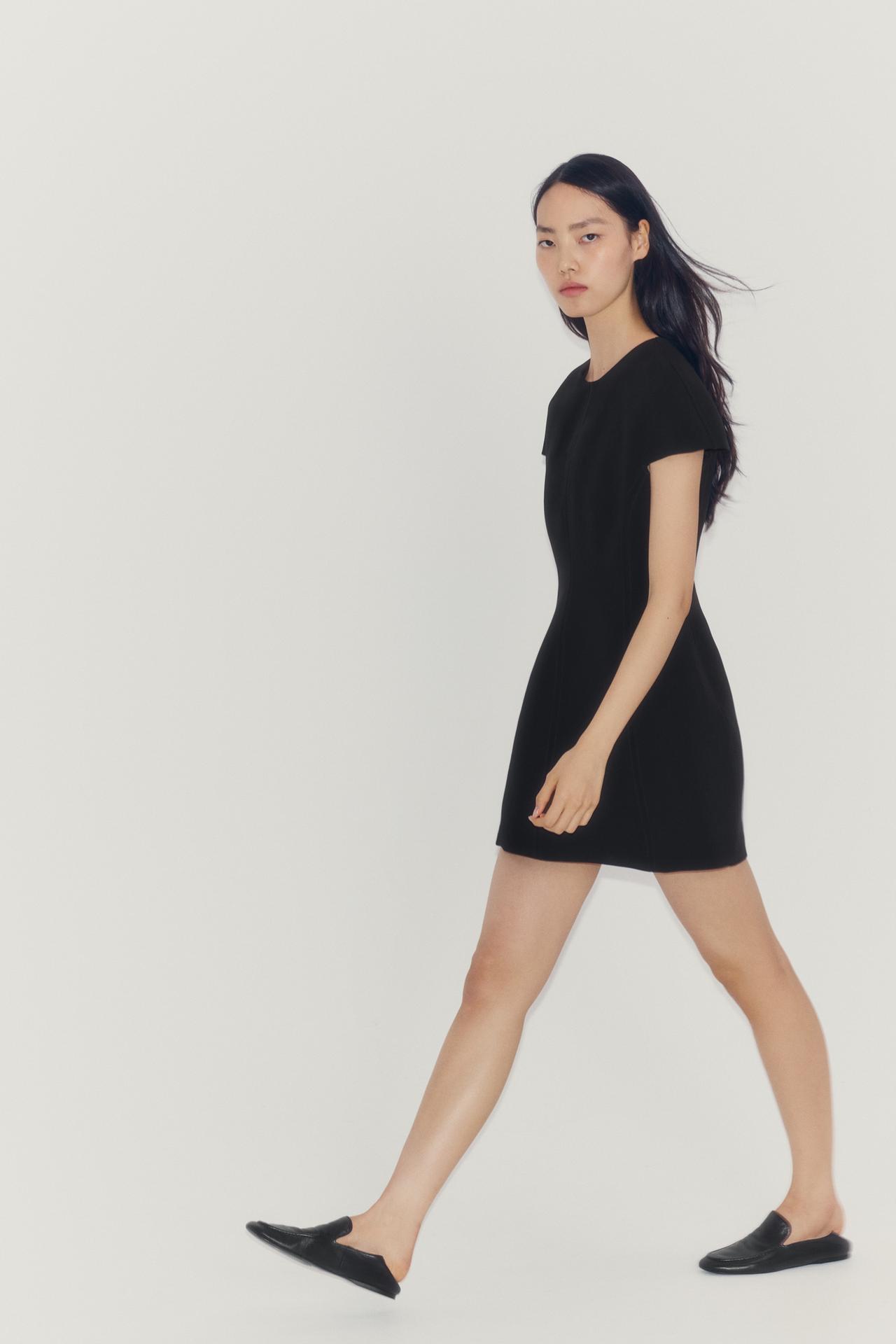 ZW COLLECTION MINI DRESS — Black