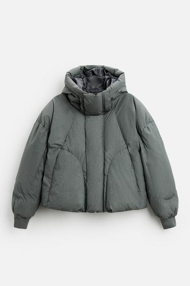CAZADORA ACOLCHADA BOXY FIT - Piedra de Zara
