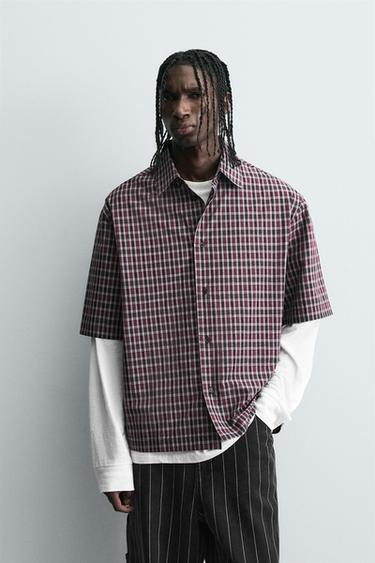 EMBROIDERED CHECK SHIRT - Multicoloured by Zara - Image 1