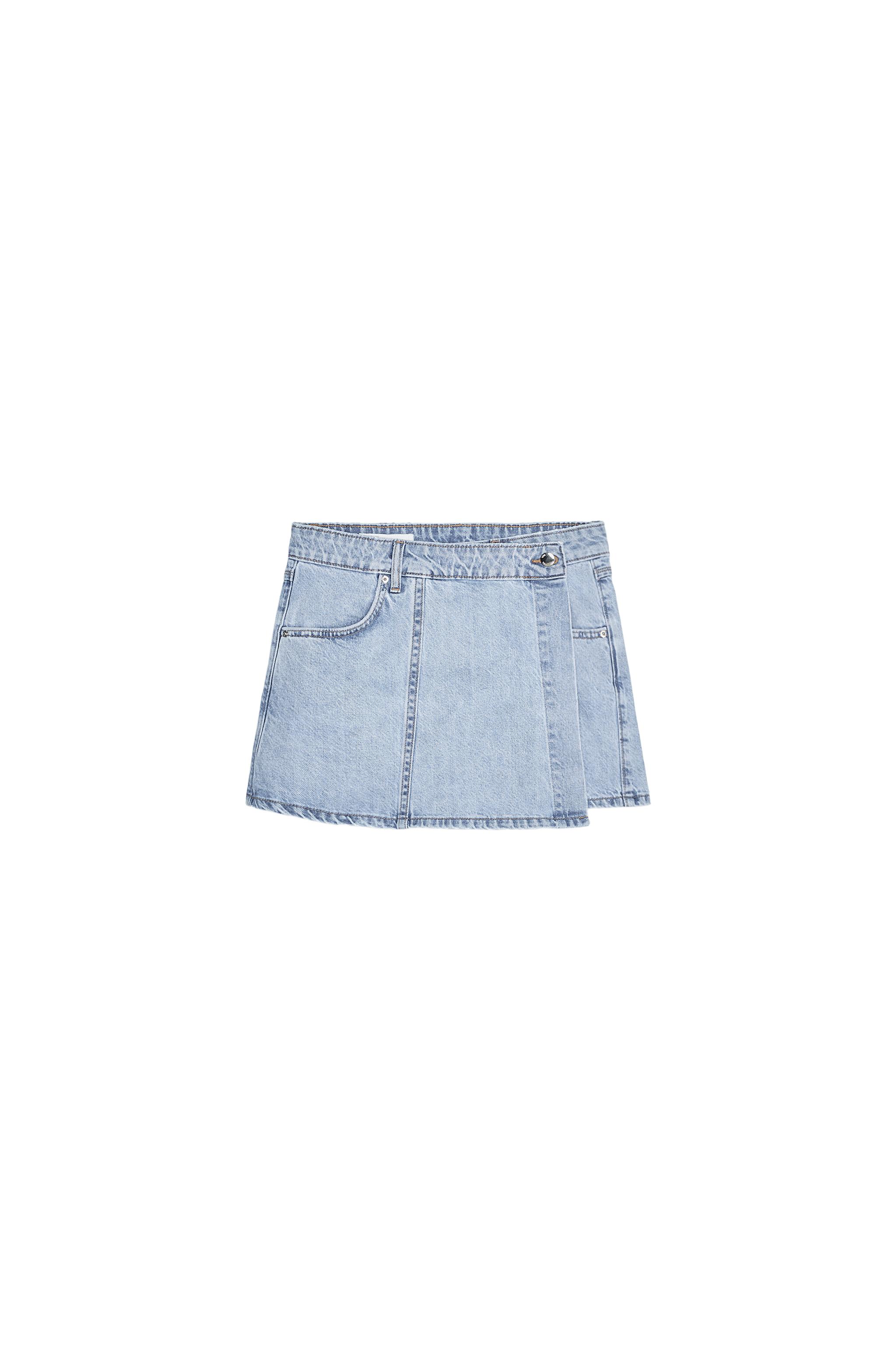 SHORT-SAIA Z1975 CRUZADA DENIM - Azul-claro | ZARA Brasil