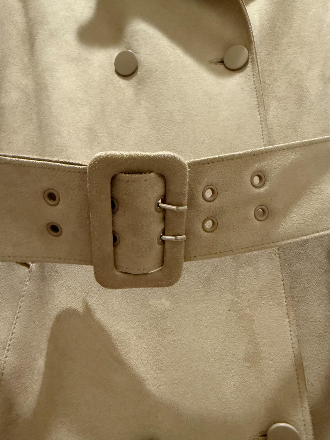 FAUX SUEDE TRENCH COAT - Image 5