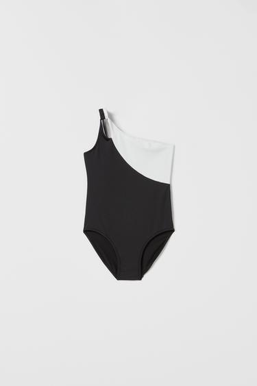 Zara KIDS/ CUT OUT SWIMSUIT - Black - Image 0