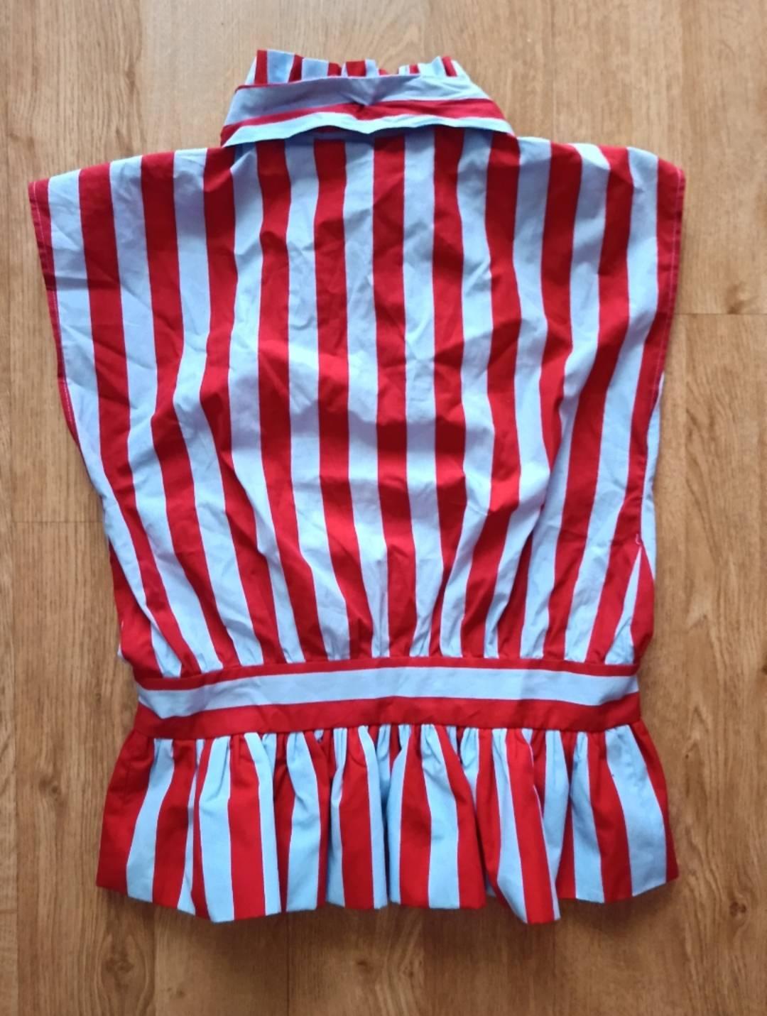 STRIPED KNOTTED SLEEVELESS SHIRT - Image 2