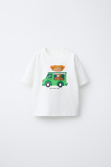 PRINTED T-SHIRT - White by Zara - Image 0