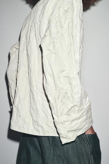 LIMITED EDITION STRIPED TOP - Beige by Zara - Image 2