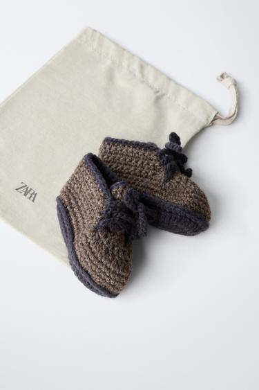 BOOTIES WITH BOW - Brown by Zara - Image 1