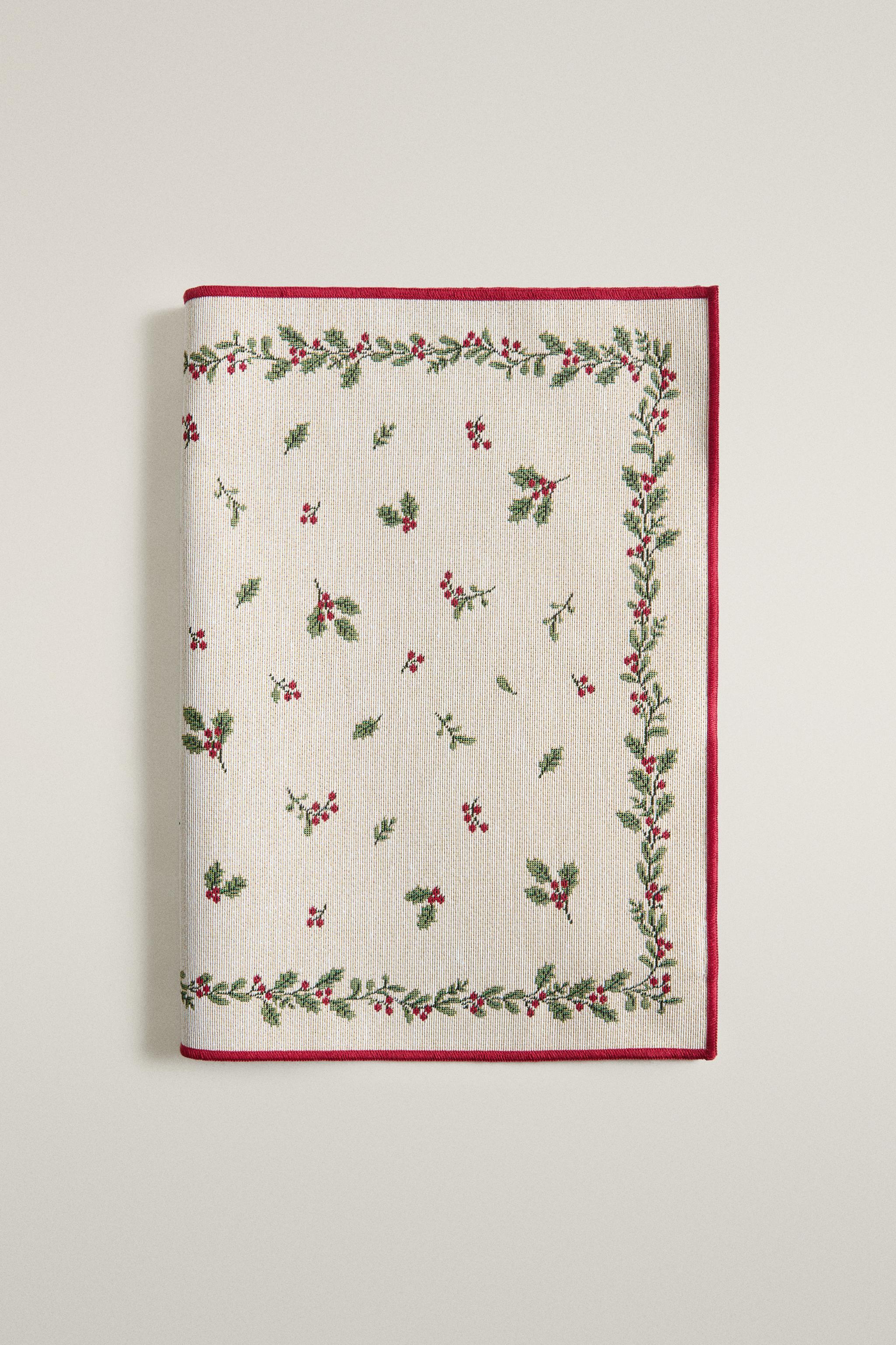 HOLLY JACQUARD CHRISTMAS PLACEMAT