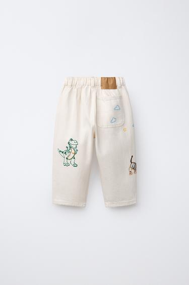 بنطلون سيرج مطرز TOY STORY © DISNEY PIXAR - خَام الخاص بـ Zara