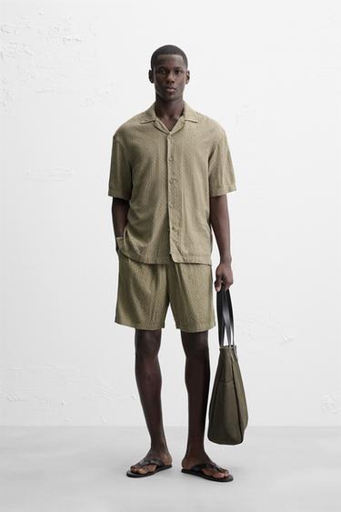 GEOMETRIC JACQUARD SET - Greyish Green by Zara - Image 0