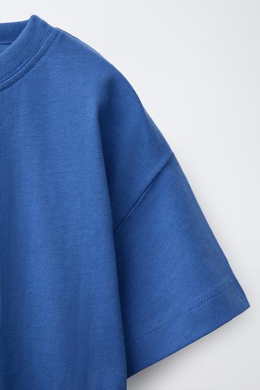 EMBROIDERED T-SHIRT - Mid-blue by Zara - Image 3