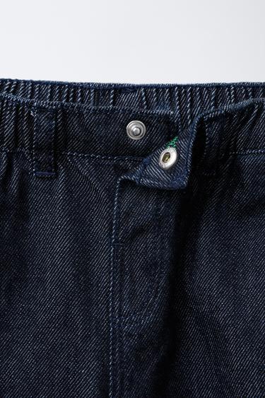 BALLOON DENIM TROUSERS - Blue / Indigo by Zara - Image 2