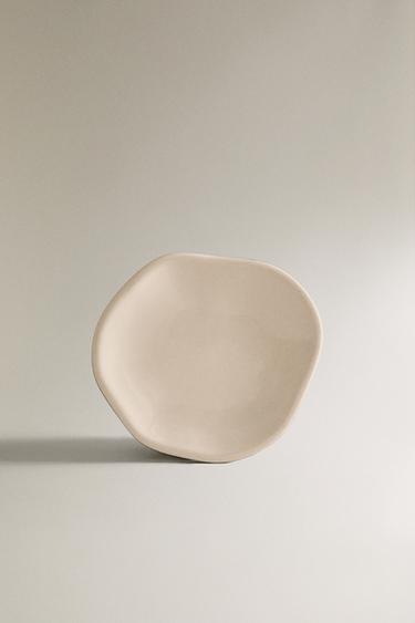 IRREGULAR STONEWARE SIDE PLATE - Ecru by Zara - Image 0
