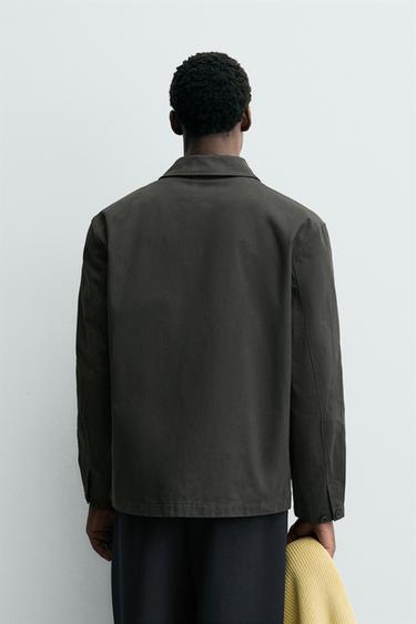 SURCHEMISE REGULAR FIT À POCHES - Vert / Bleu de Zara - Image 2