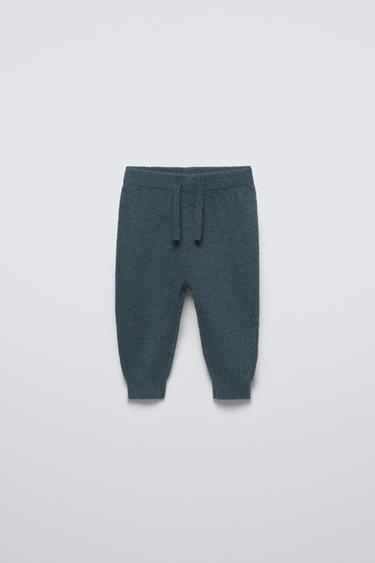 KNIT TROUSERS WITH POCKET - Petrol blue by Zara - Image 0