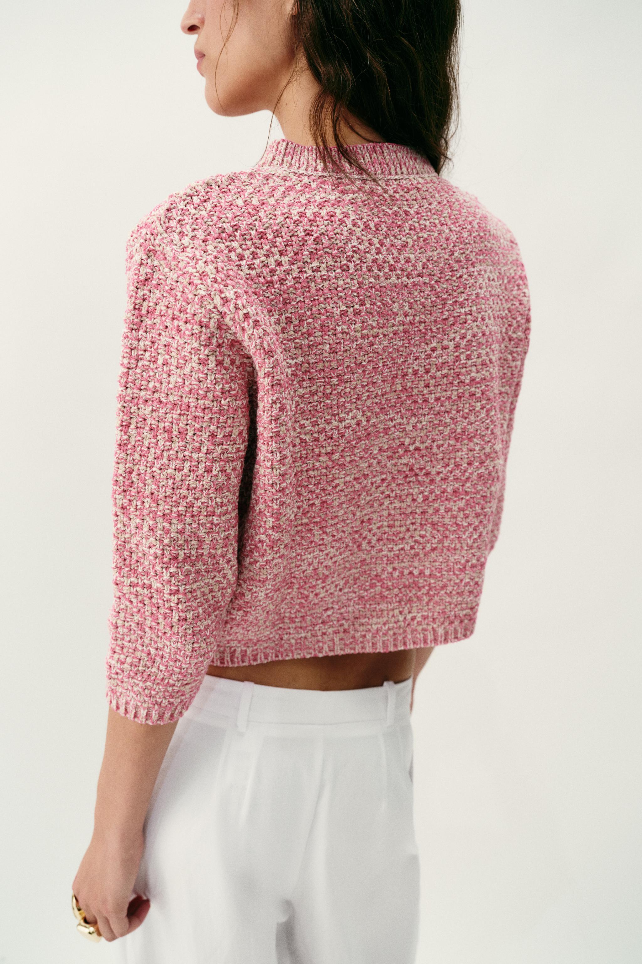 GILET EN MAILLE MANCHES 3/4