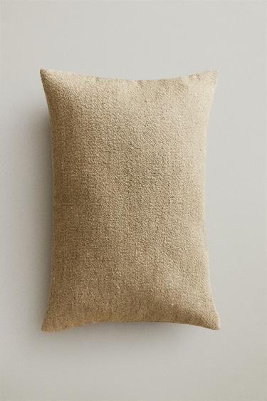 TEXTURED CUSHION COVER - Pearl grey by Zara