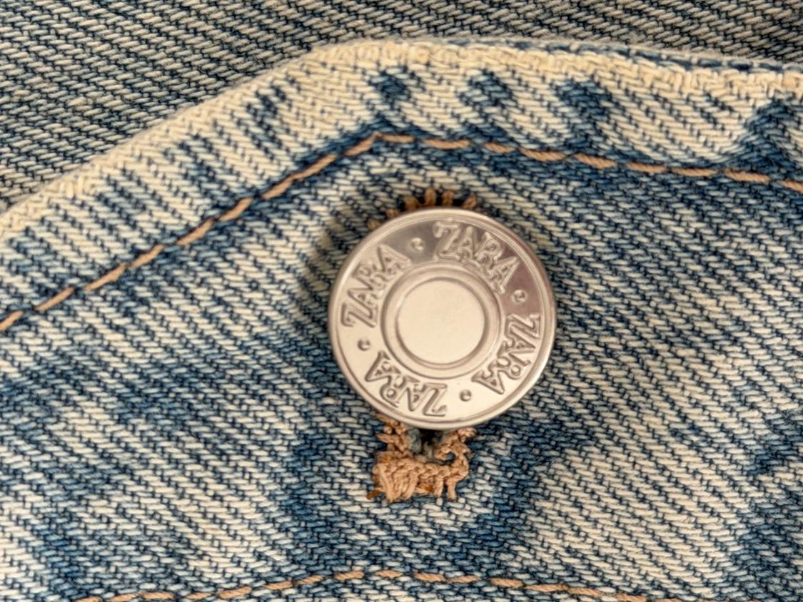 CHALECO CROP DENIM TRF - Image 2