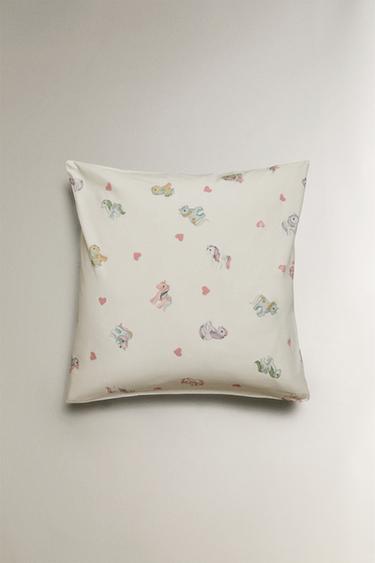 KIDS' MY LITTLE PONY© HEART PRINT PILLOWCASE - Multicoloured by Zara - Image 1