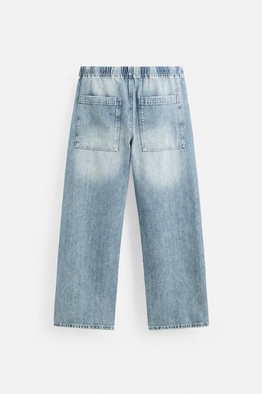 RELAXED FIT JOGGER WAIST JEANS - Light blue de Zara - Image 7
