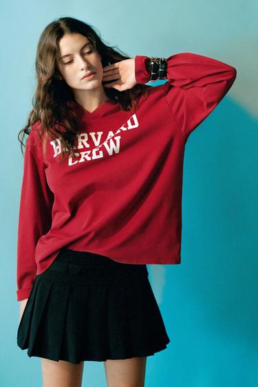 HARVARD UNIVERSITY T-SHIRT - Burgundy by Zara - Image 3