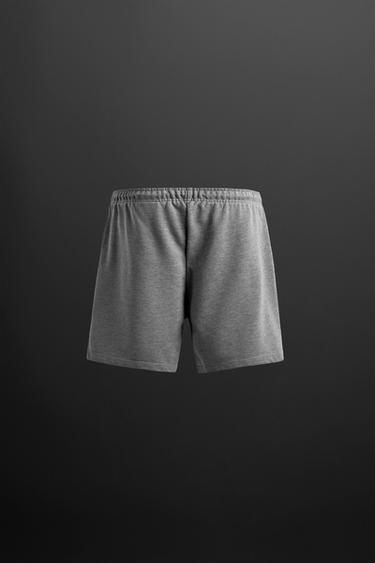 JOGGER SHORTS - Grey marl by Zara - Image 1