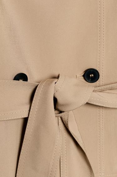 BLOUSON TRENCH AVEC CEINTURE - Camel clair de Zara - Image 11