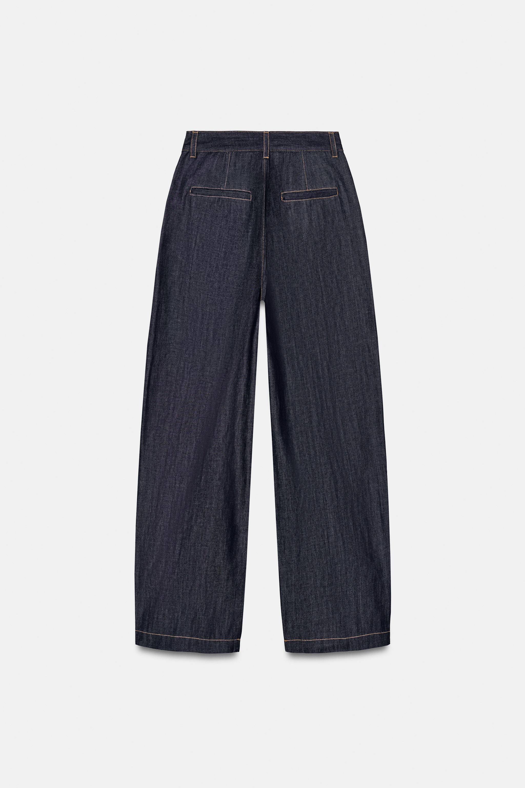 ZW COLLECTION HIGH WAISTED BALLOON PLEATED JEANS