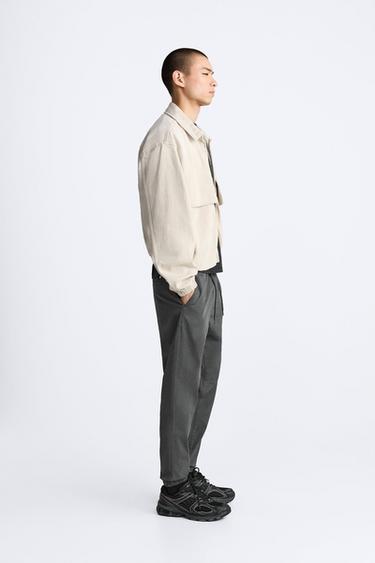 FADED JOGGER WAIST TROUSERS - Dark grey by Zara - Image 3