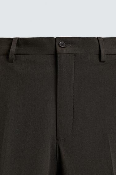 COMFORT SUIT TROUSERS - Brown by Zara - Image 6