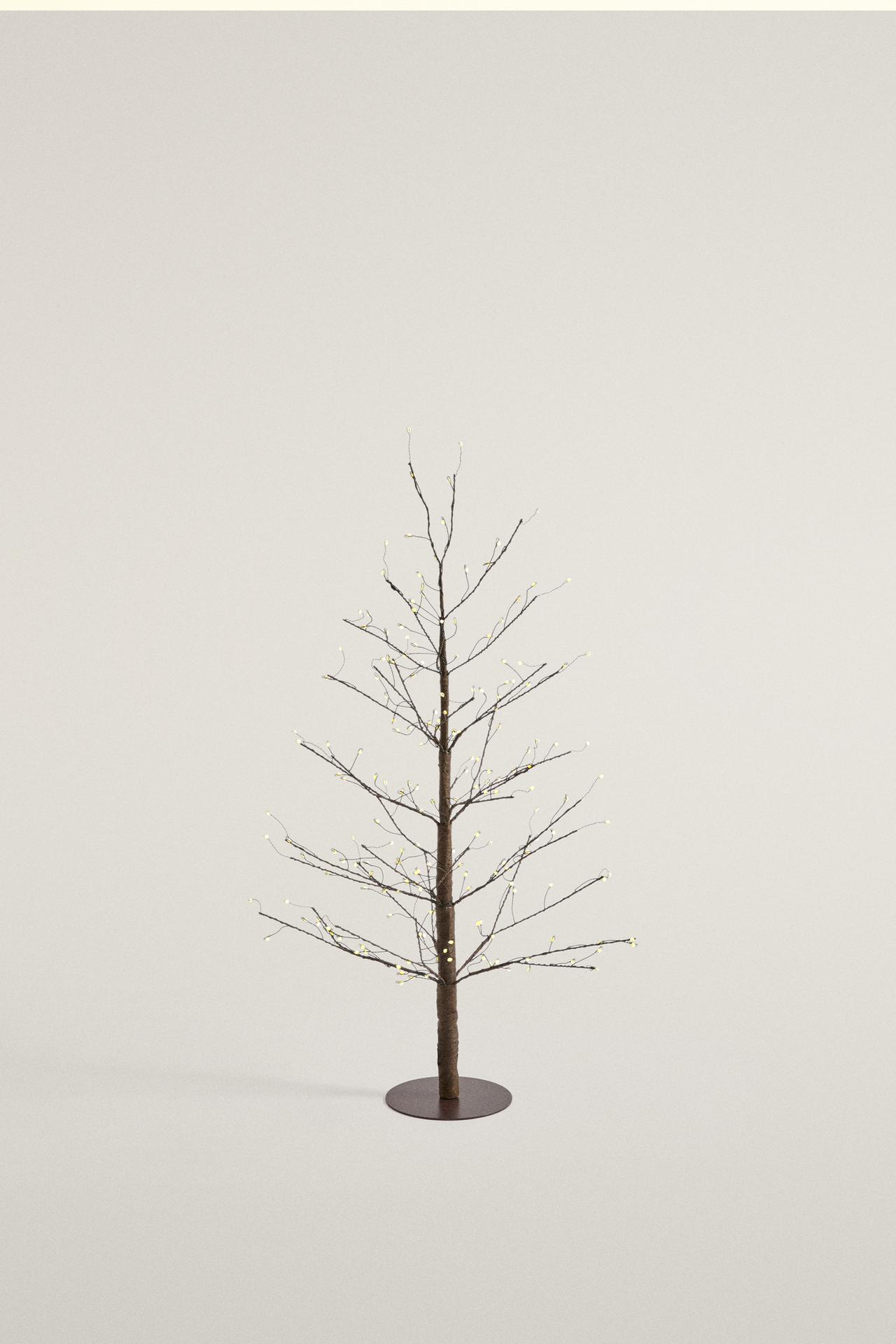 LED LIGHT CHRISTMAS TREE (19.69 IN) — Brown