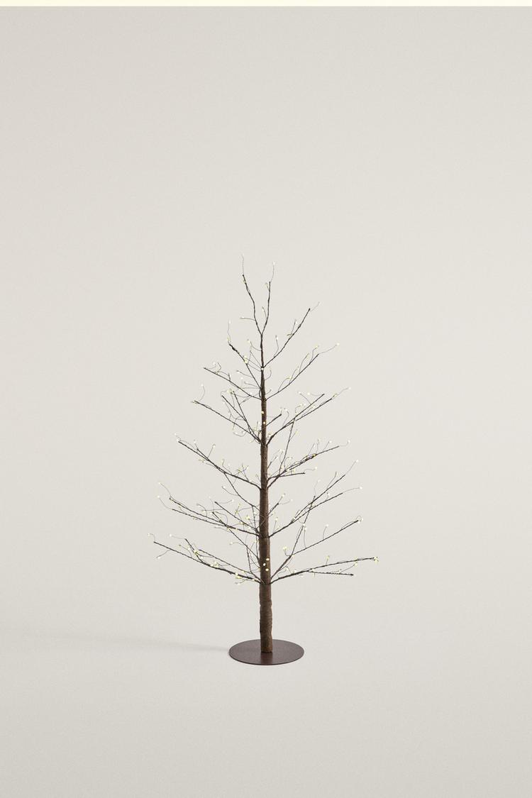 LED LIGHT CHRISTMAS TREE (19.69 IN) — Brown