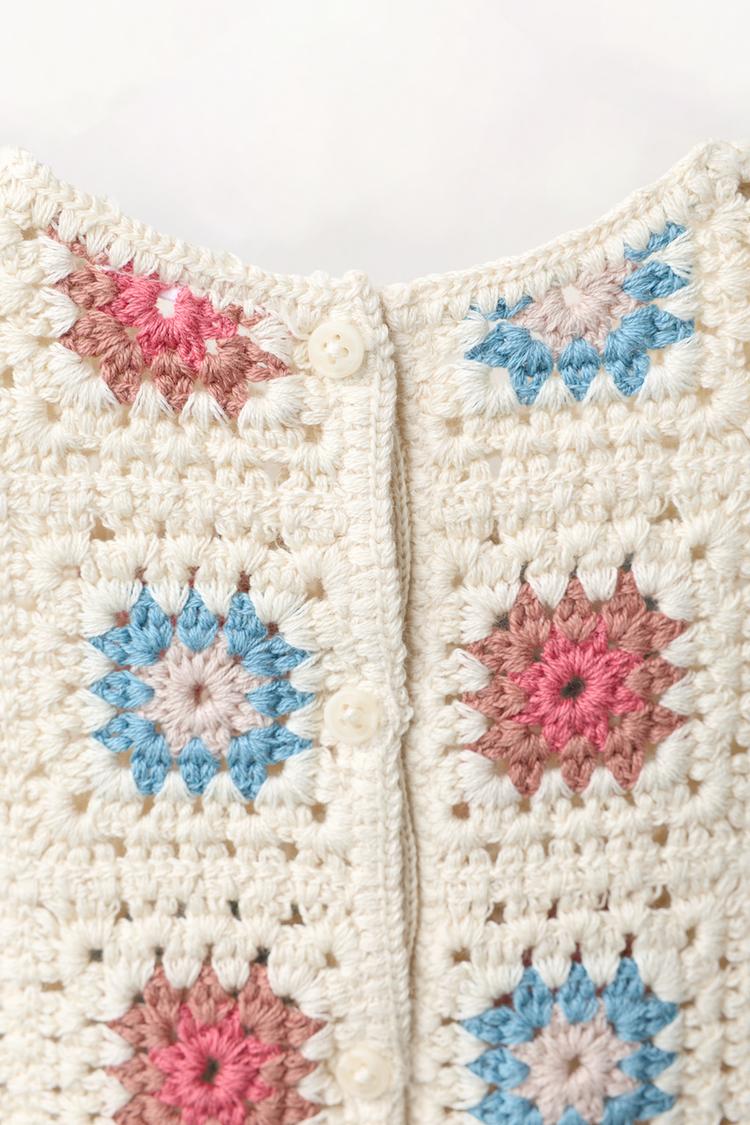 Enterizo de punto geométrico a crochet 4