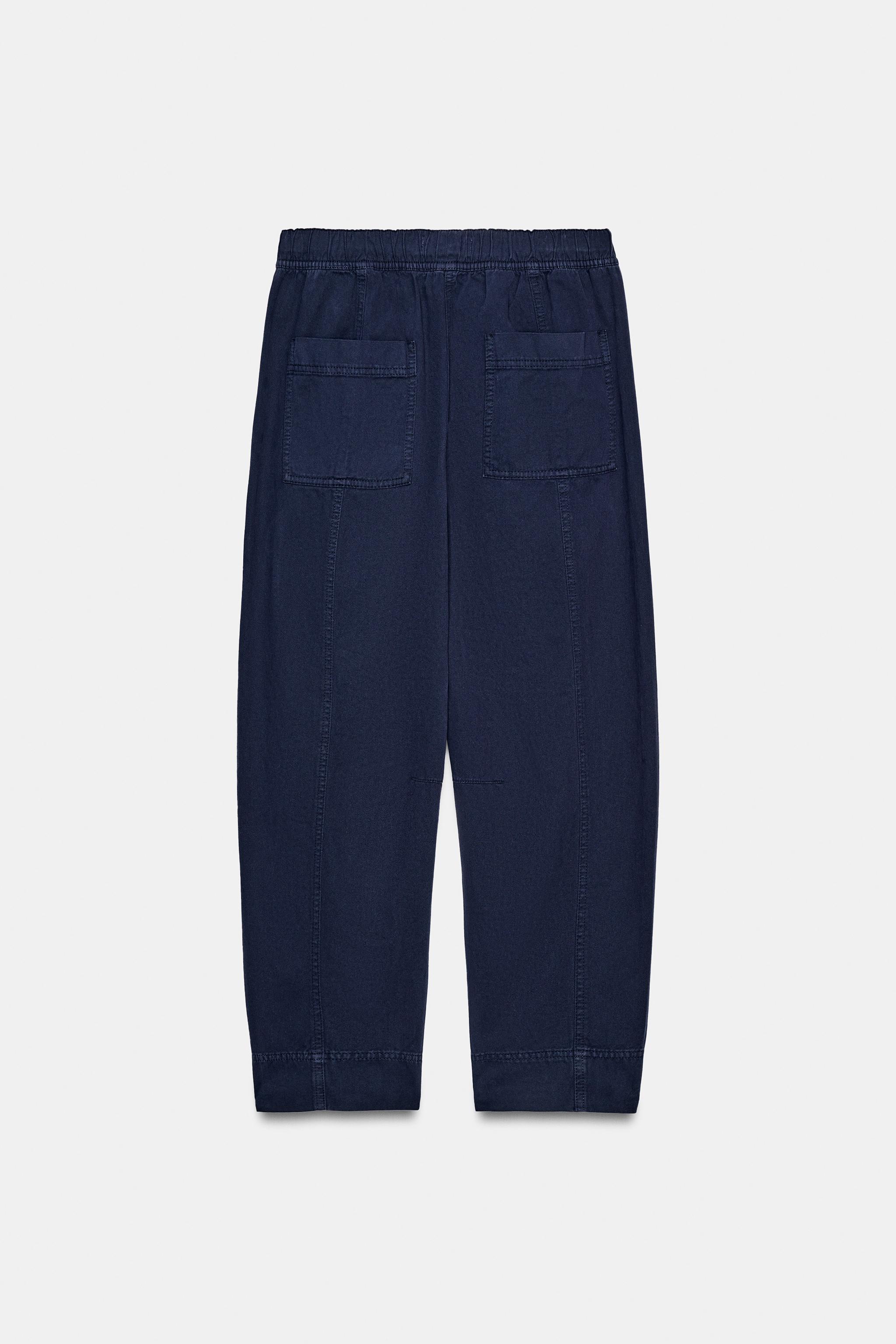 LASTİKLİ BEL PANTOLON - Görsel 8