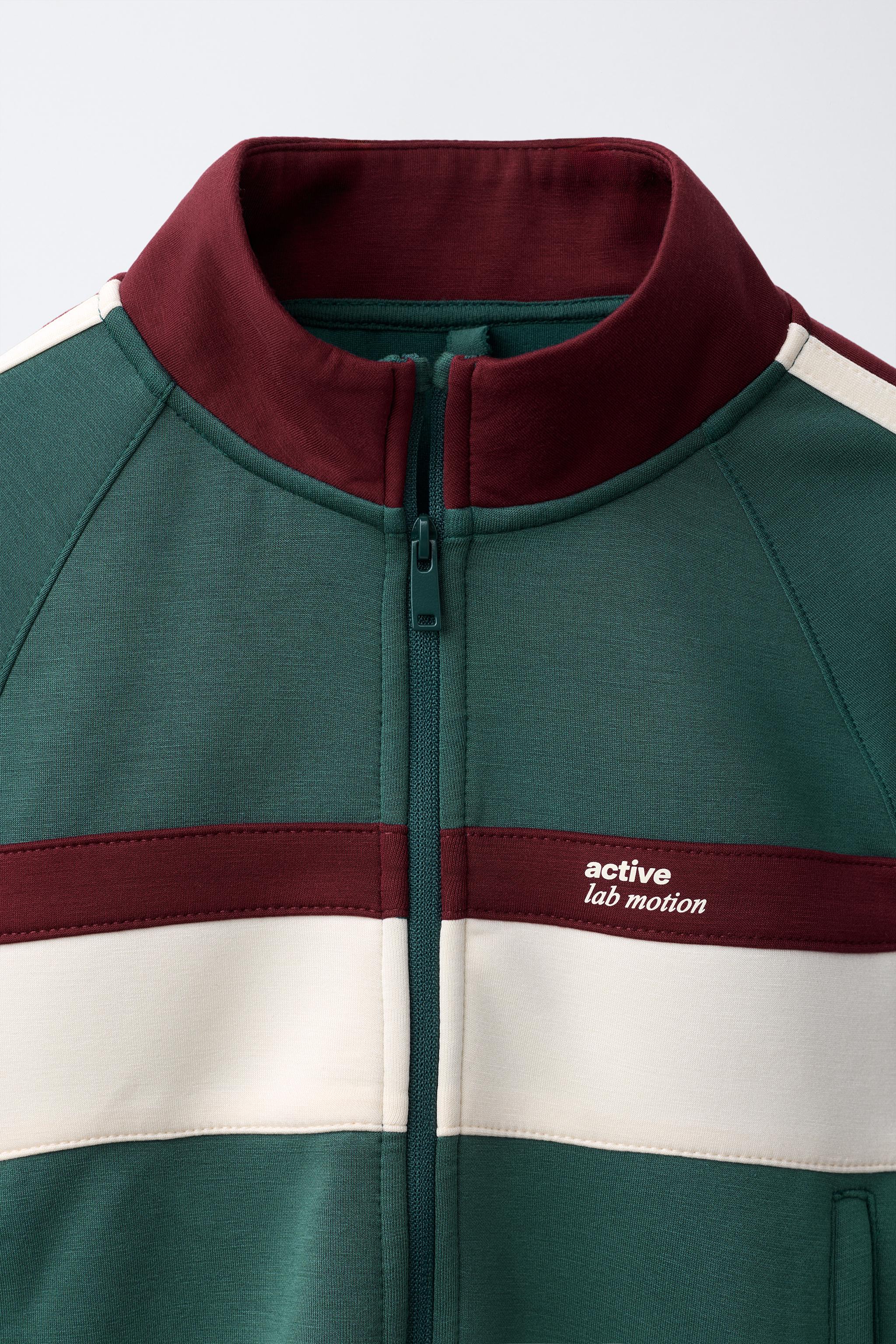 Детские худи Zara SPORTY COLOR BLOCK SWEATSHIRT — фото 4