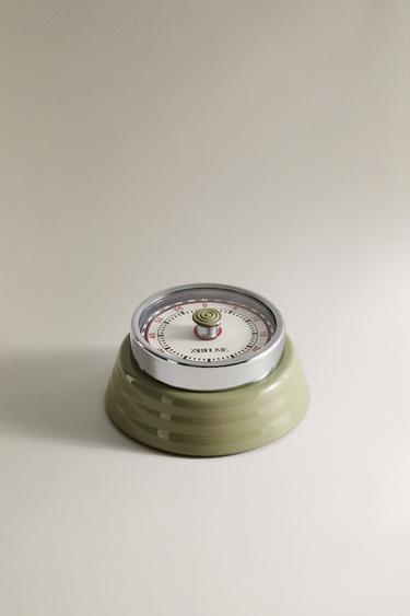 RETRO KITCHEN TIMER - Grey green by Zara